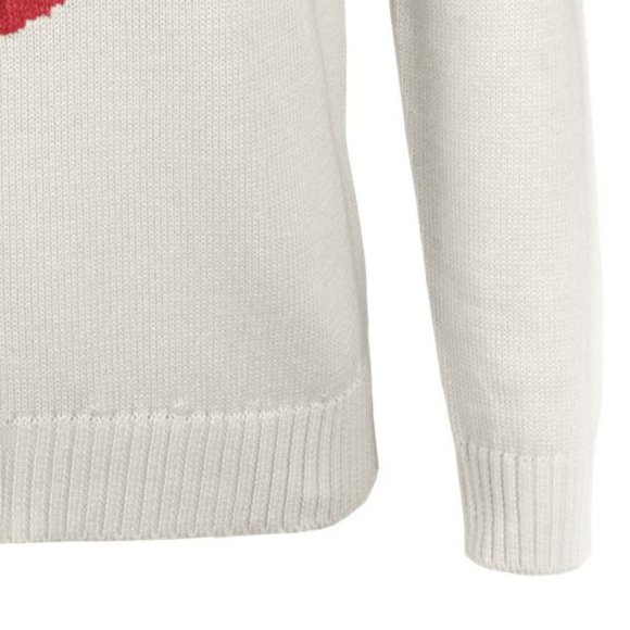 Coquette Aesthetic Heart Cable Knit Sweater, Pullover - Picture 6 of 7